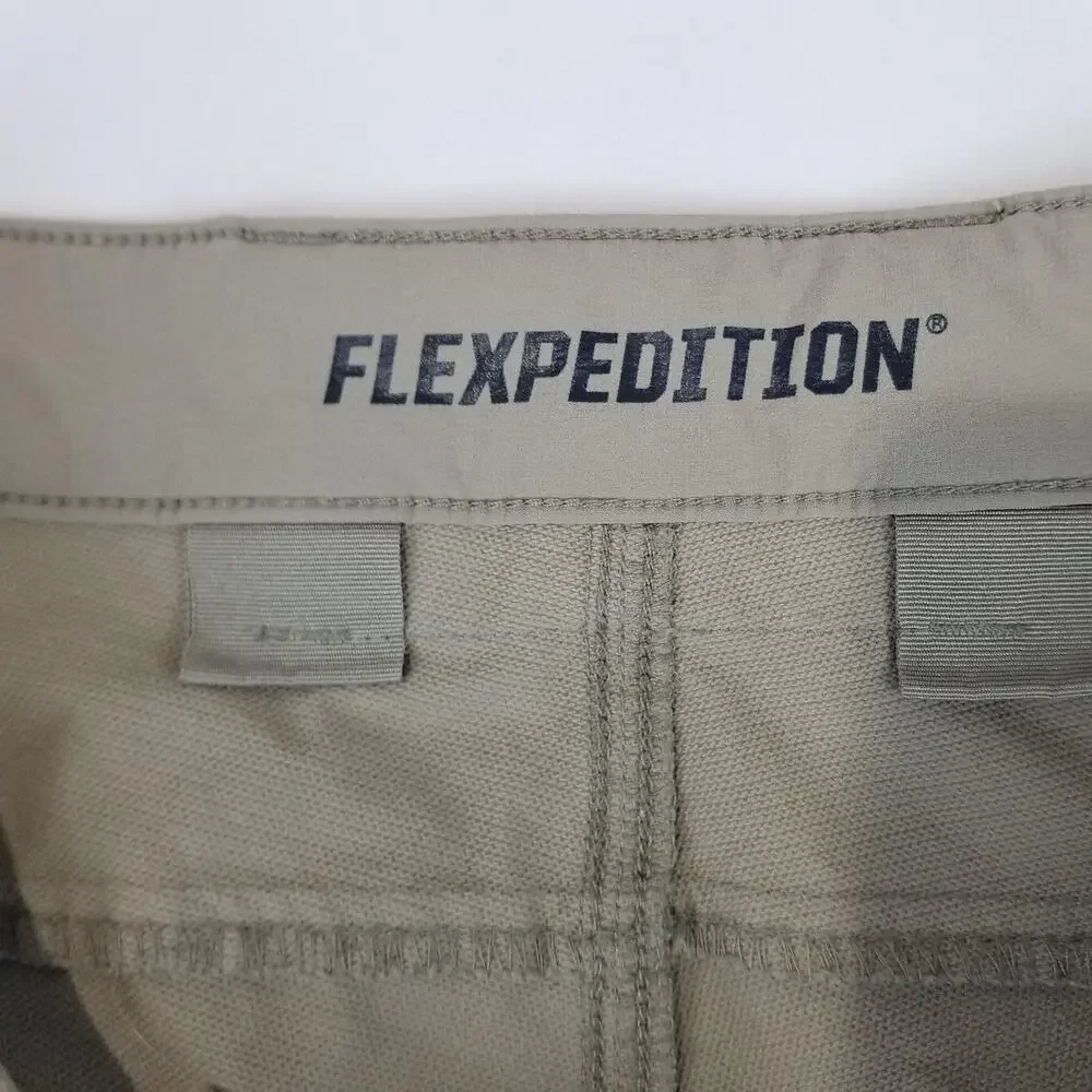 Duluth Trading Co Flexpedition Pants Mens 36x31 Beige Nylon Relaxed Fit Workwear